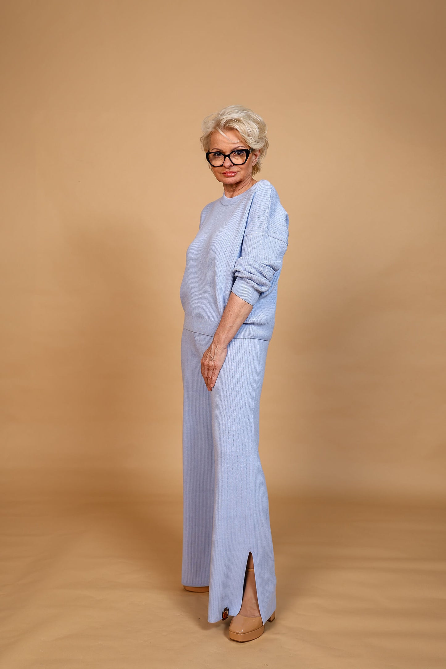 Bluzka ażurowa z dlugim rekawem Ażur